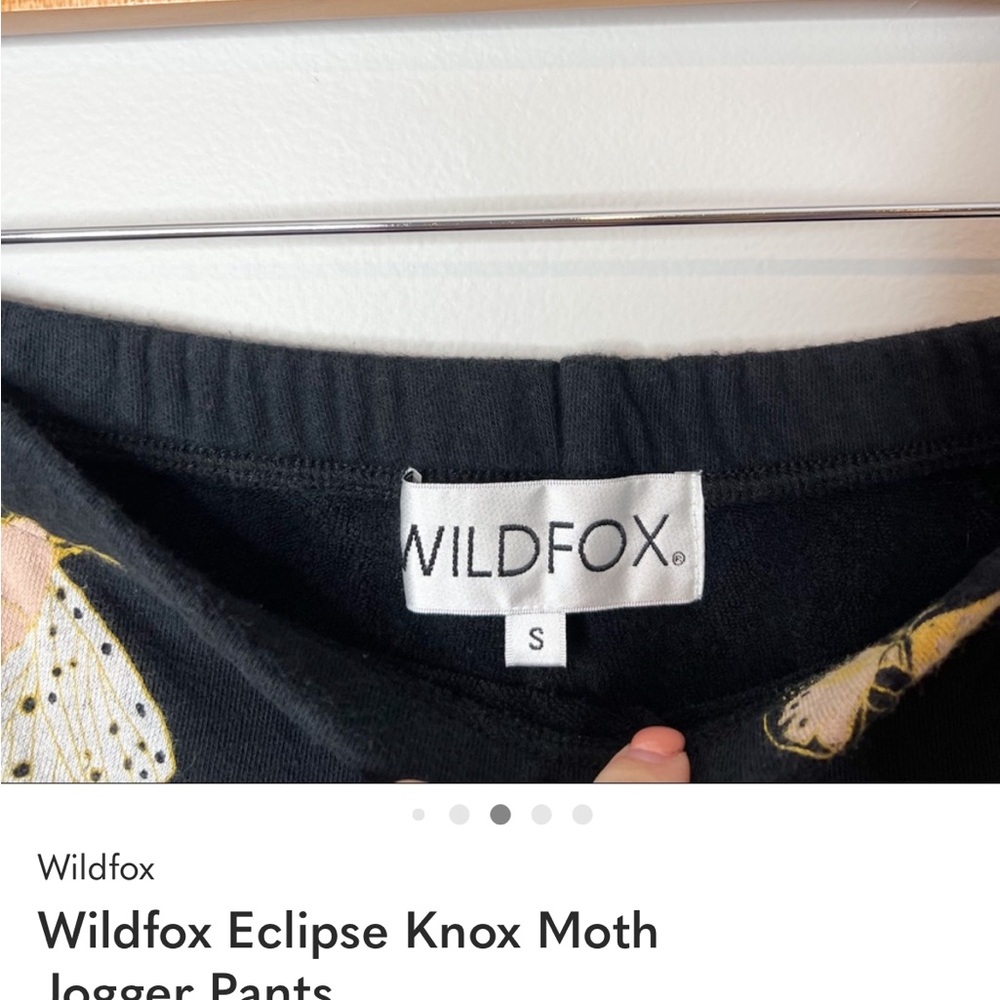 Wildfox Eclipse Knox Moth Jogger Pants s small - Picture 5 of 5